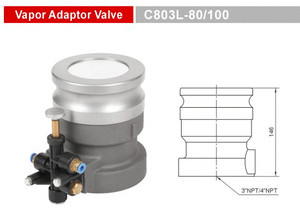 Válvula adaptadora de vapor_C803L-80/100