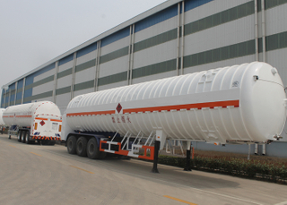 Semirremolque tanque de energía de 53000L LNG con 3 ejes para gas natural líquido, semirremolque cisterna de GNL