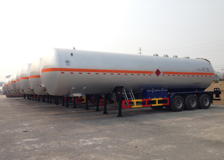 Remolque cisterna de camión de gas licuado de petróleo 56000L con 3 ejes para GLP, semirremolque cisterna de GLP