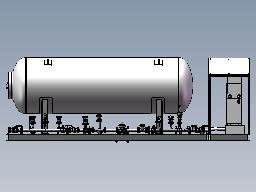 Plataforma de llenado de LPG de 23 cbm, cisterna de GLP